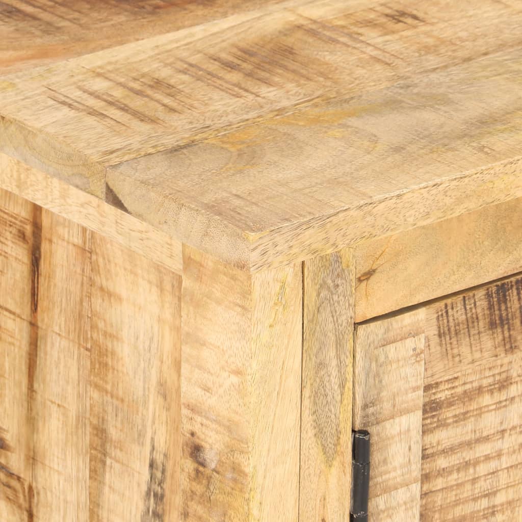 vidaXL Komoda 120x30x76 cm surové mangovníkové drevo