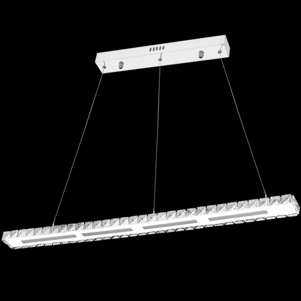 Krištáľová závesná LED lampa v tvare dlhého pásu 13 W