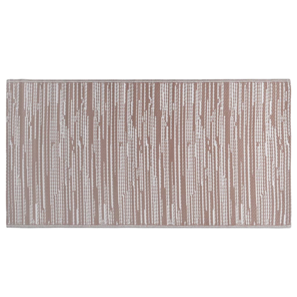 vidaXL Vonkajší koberec hnedý 190x290 cm PP