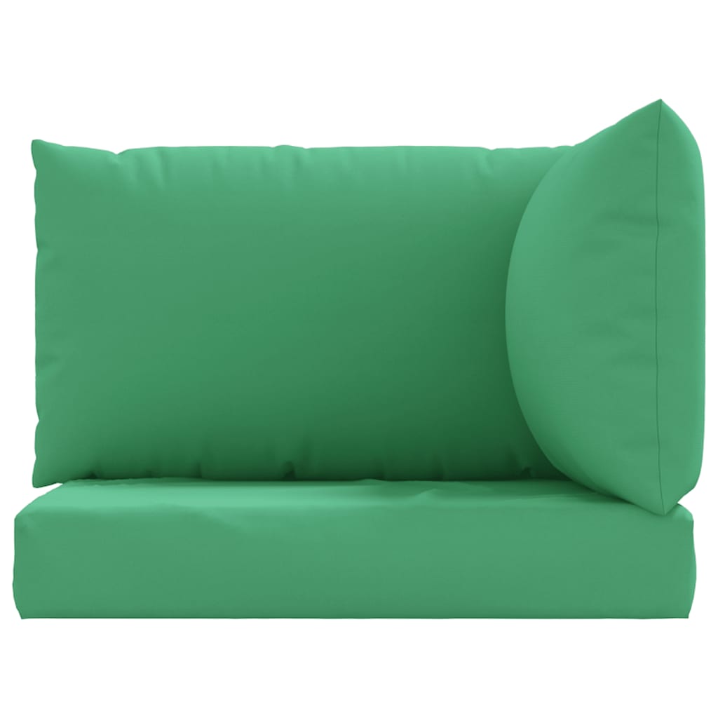 vidaXL Podložky na paletový nábytok 3 ks, zelené, oxfordská látka