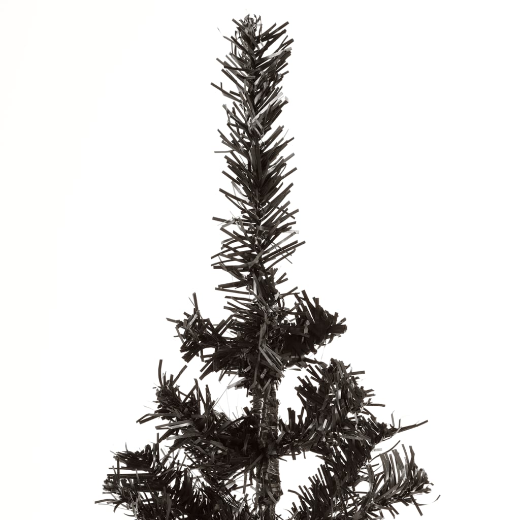vidaXL Úzky vianočný stromček čierny 120 cm