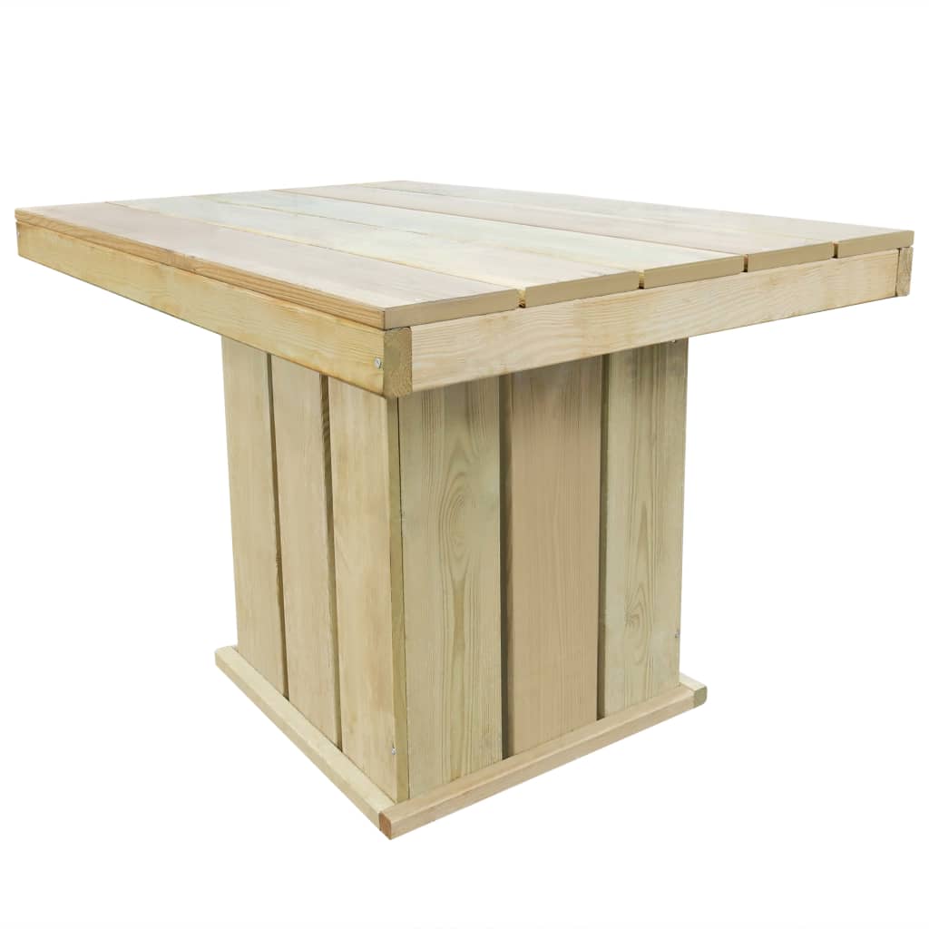 vidaXL Záhradný stôl 110x75x74 cm, impregnovaná borovica