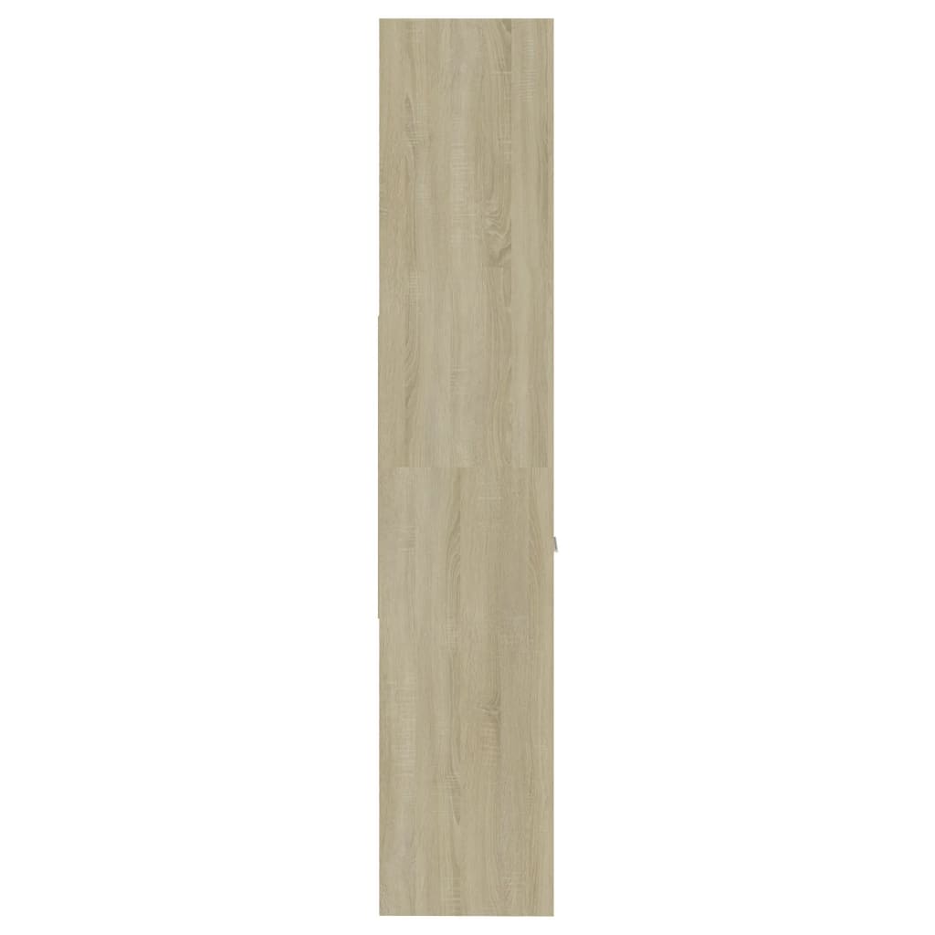 vidaXL Knižnica, dub sonoma 60x35x180 cm, kompozitné drevo