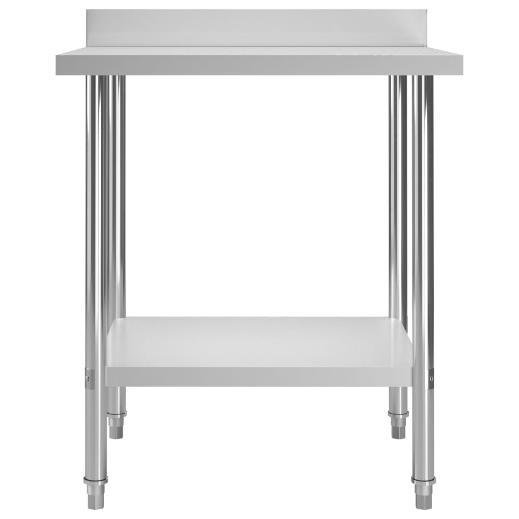 vidaXL Kuchynský pracovný stôl, prístenný 80x60x93 cm, oceľ