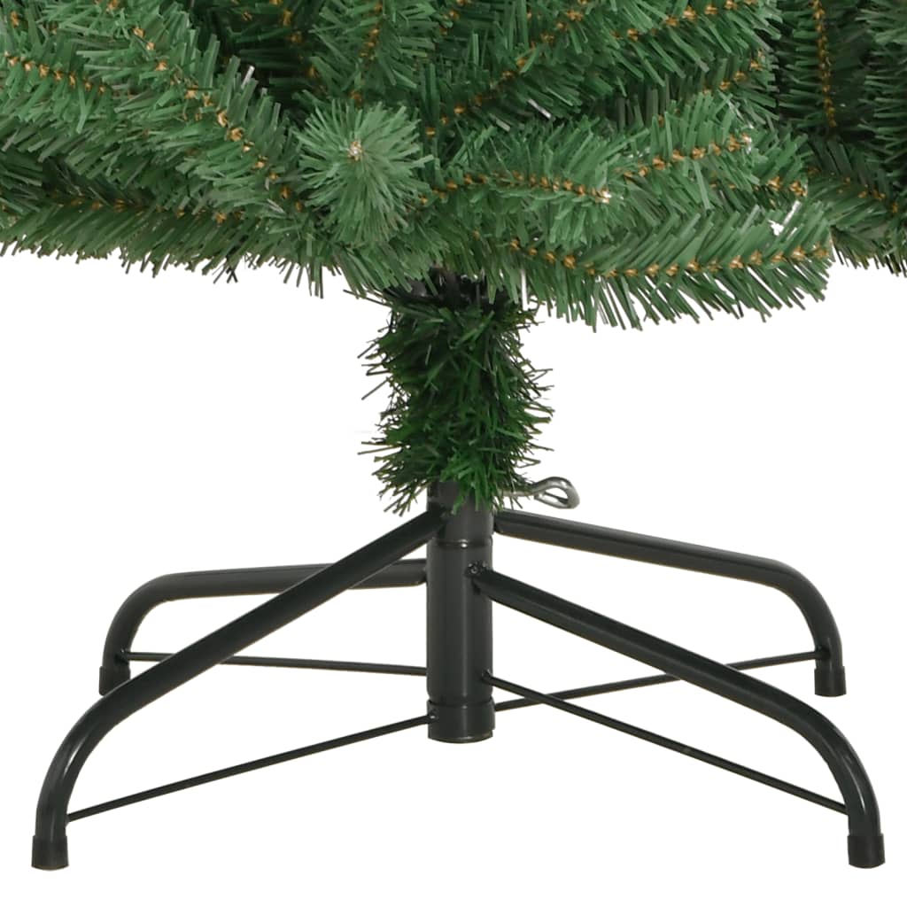 vidaXL Umelý výklopný vianočný stromček so stojanom zelený 120 cm