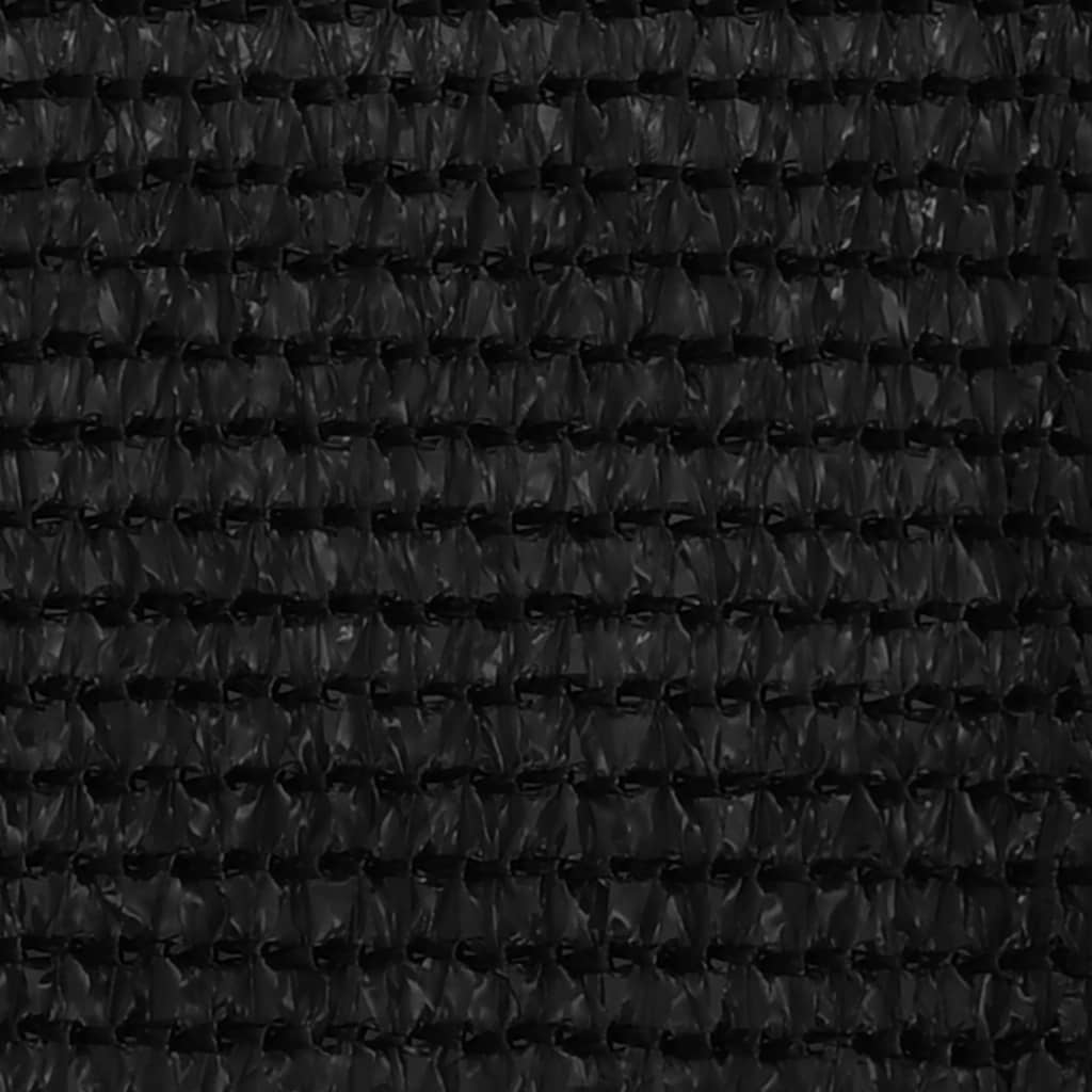 vidaXL Balkónová markíza čierna 120x400 cm HDPE