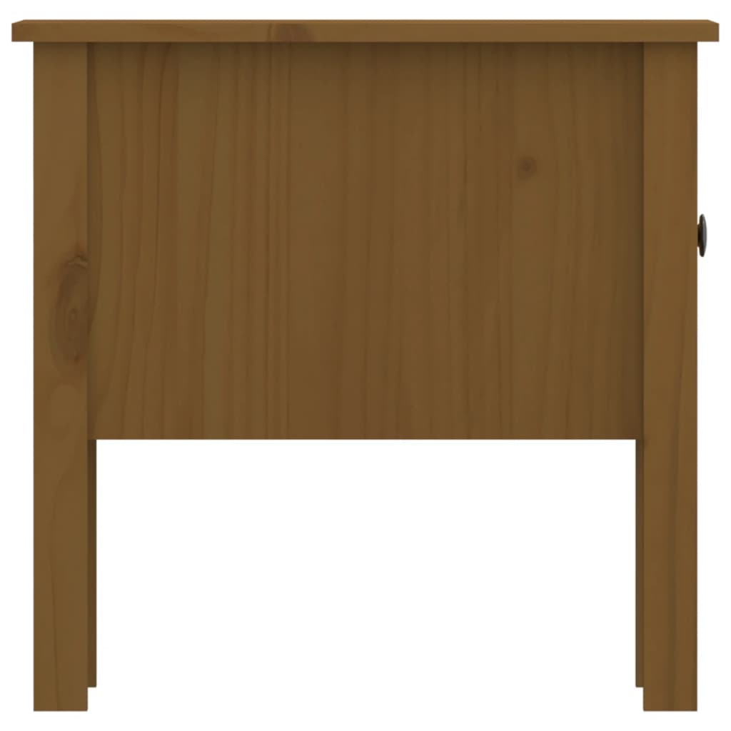 vidaXL Bočný stolík medovo hnedý 50x50x49 cm borovicový masív