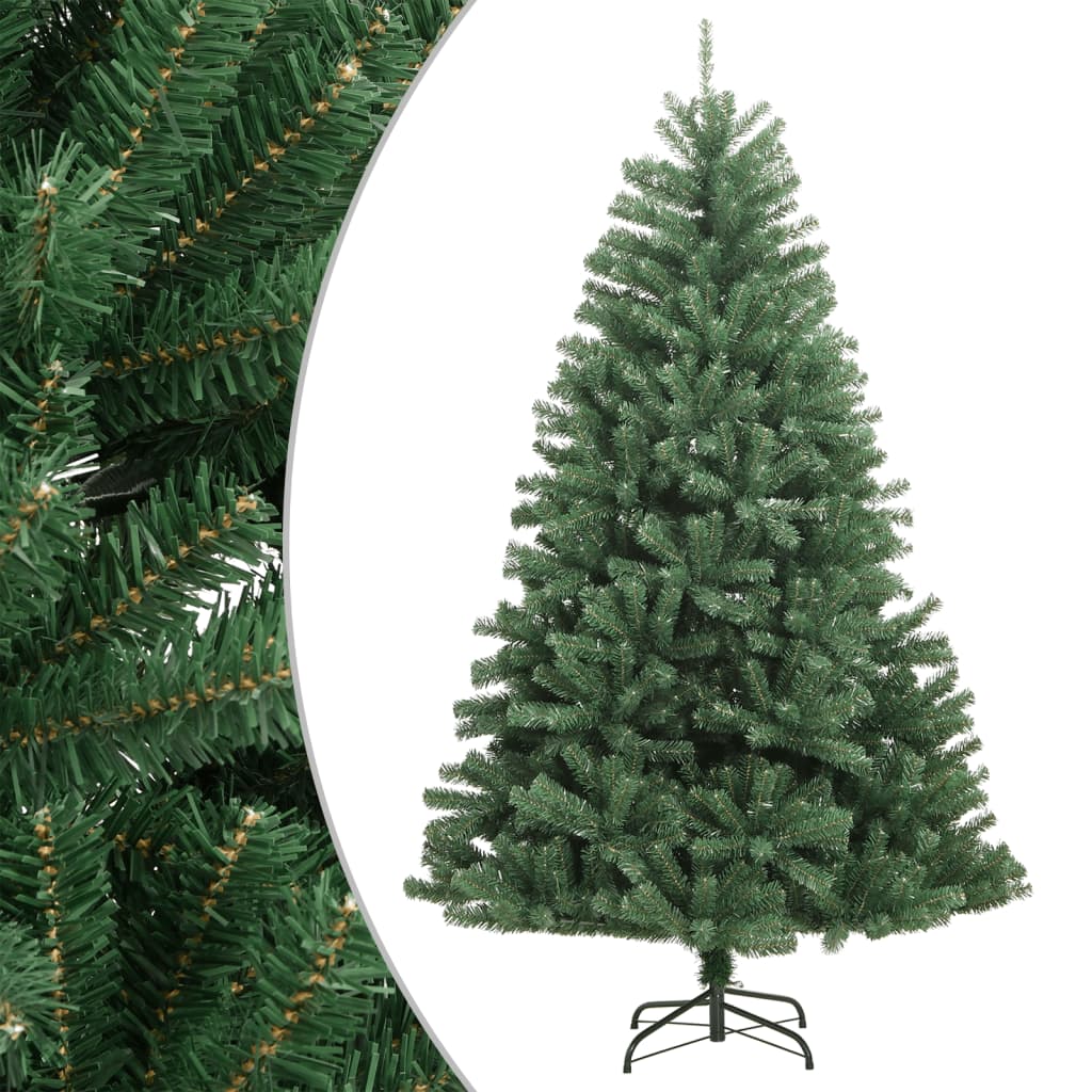 vidaXL Umelý výklopný vianočný stromček so stojanom zelený 120 cm