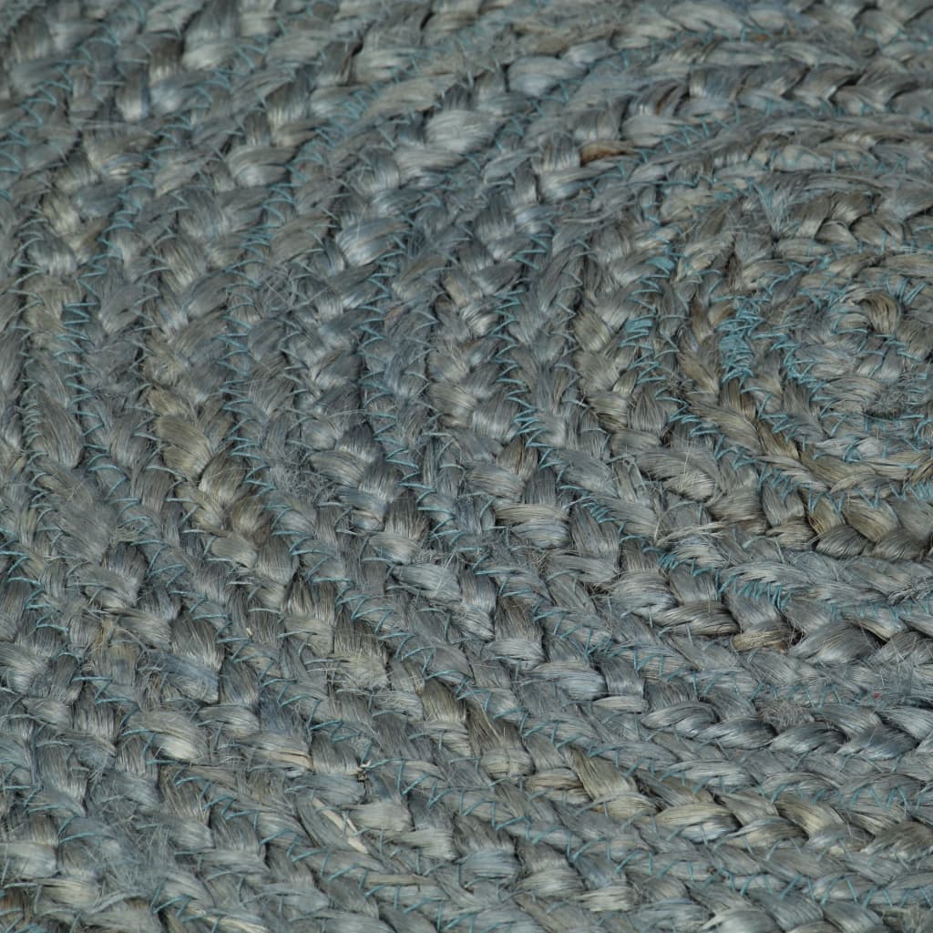 vidaXL Ručne vyrobený koberec olivovo-zelený 120 cm jutový okrúhly