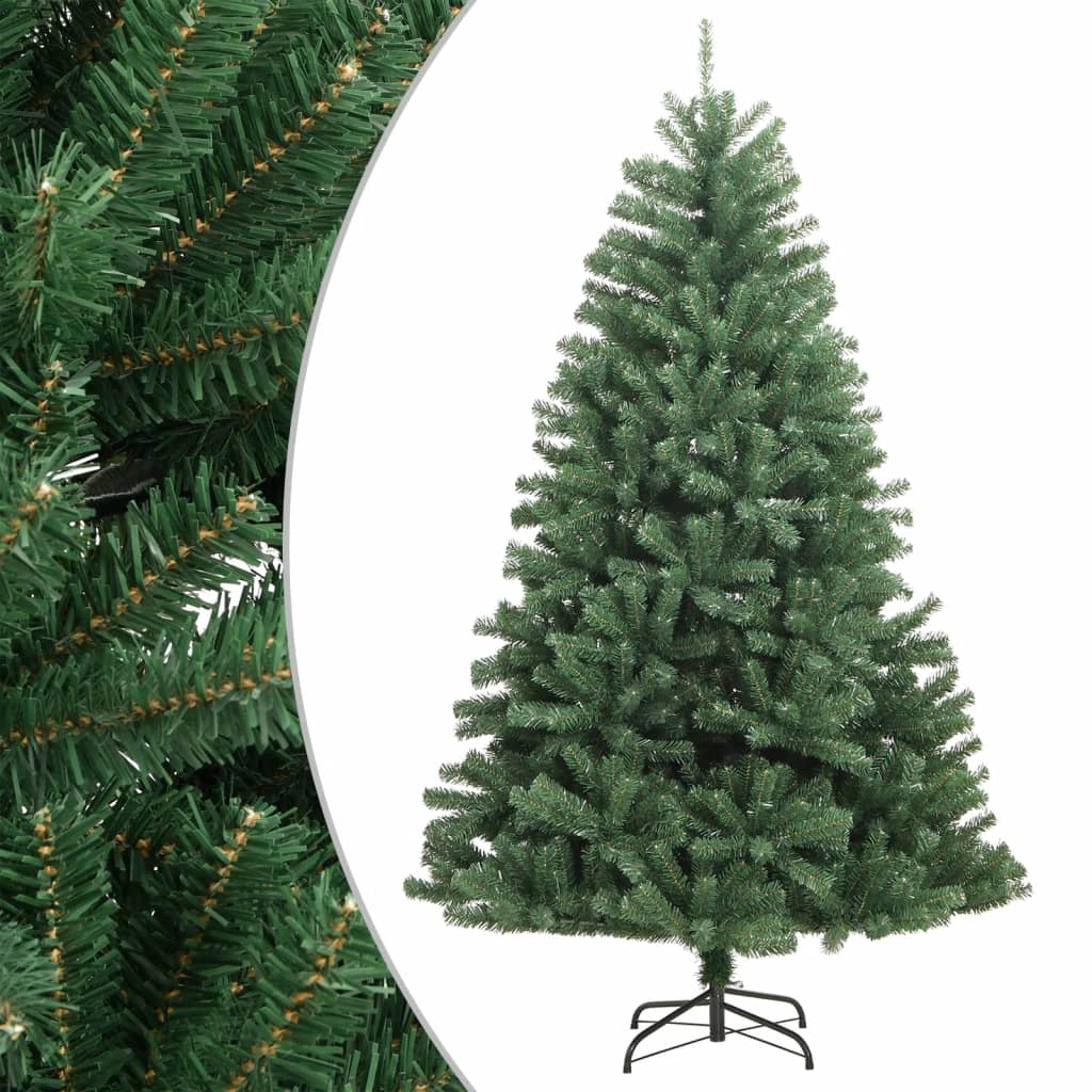 vidaXL Umelý výklopný vianočný stromček so stojanom zelený 180 cm