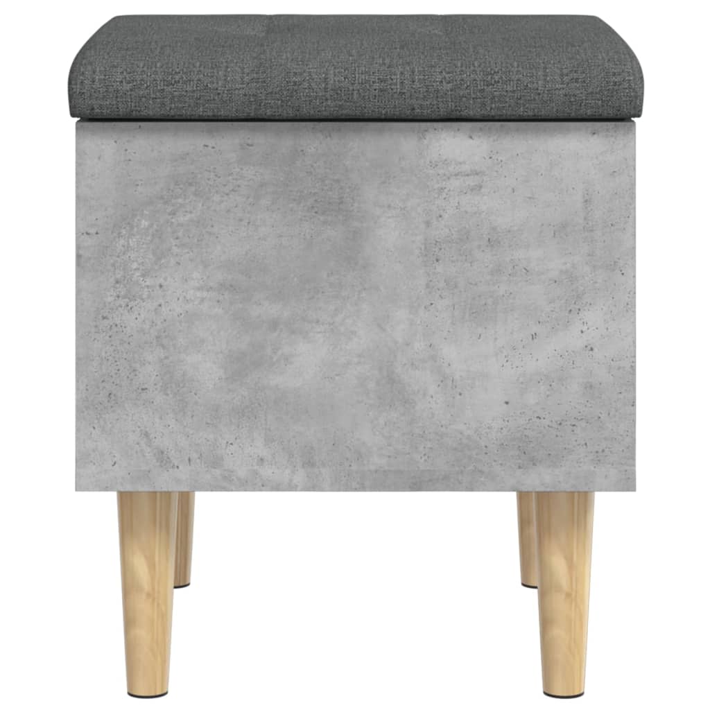 vidaXL Úložná lavička betónovo sivá 42x42x46 cm kompozitné drevo