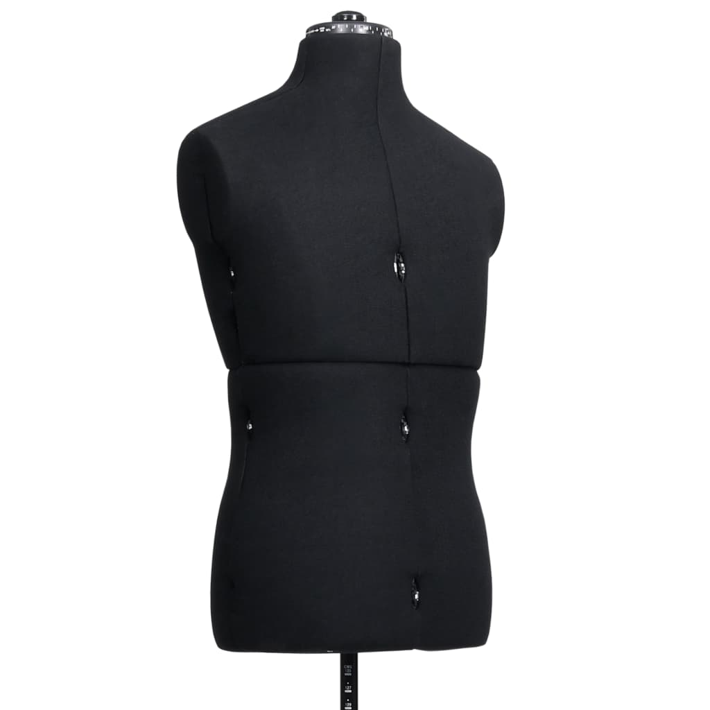 vidaXL Nastaviteľná forma na šaty pre mužov čierna veľkosť 37-45
