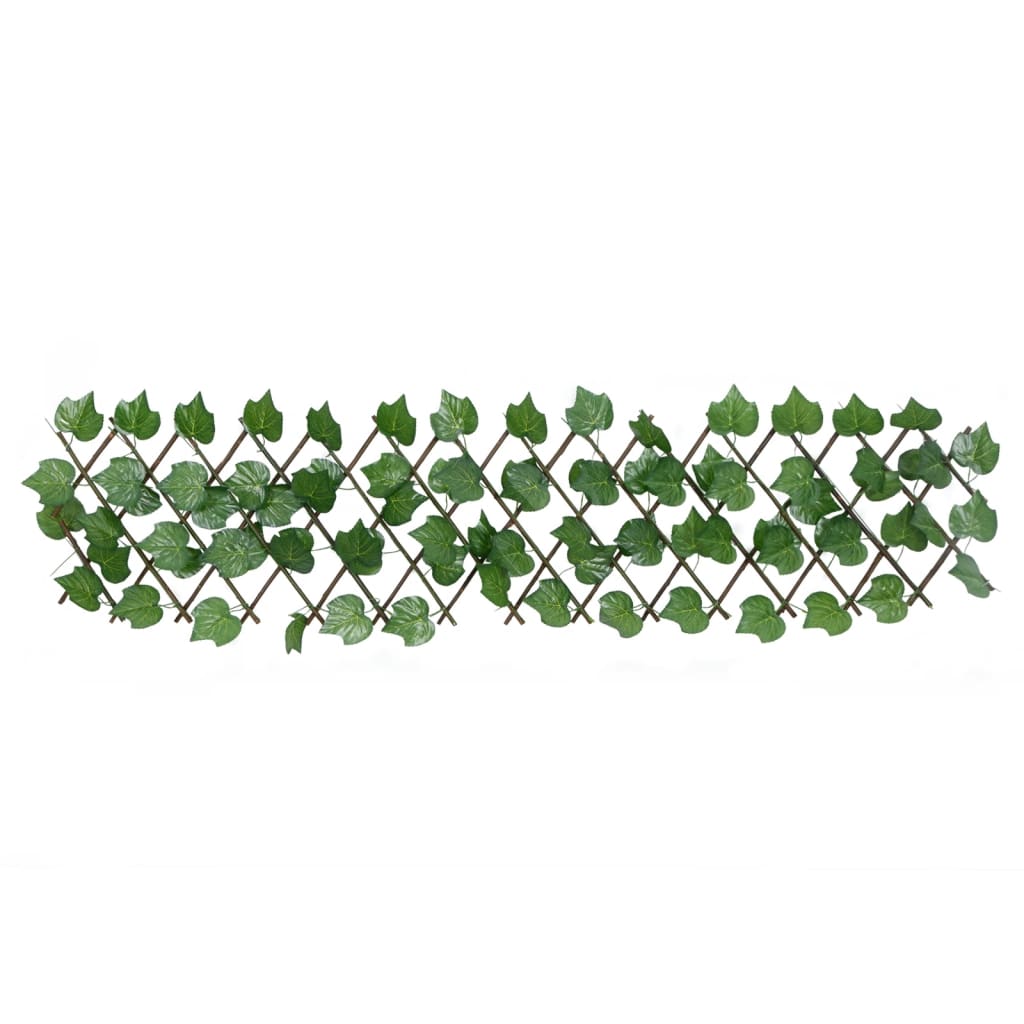 vidaXL Rozťahovacia mriežka s umelým hroznom zelená 5 ks 180x20 cm
