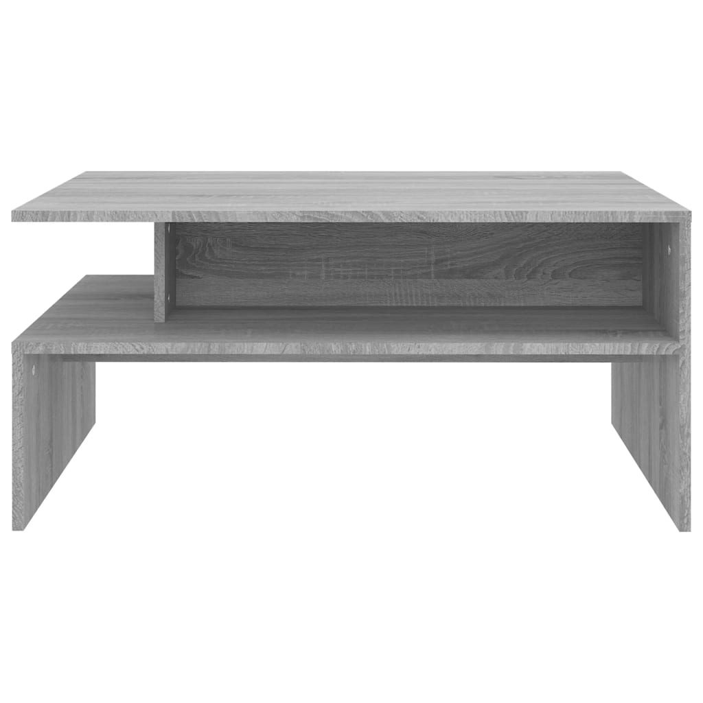 vidaXL Konferenčný stolík sivá sonoma 90x50x42,5 cm spracované drevo