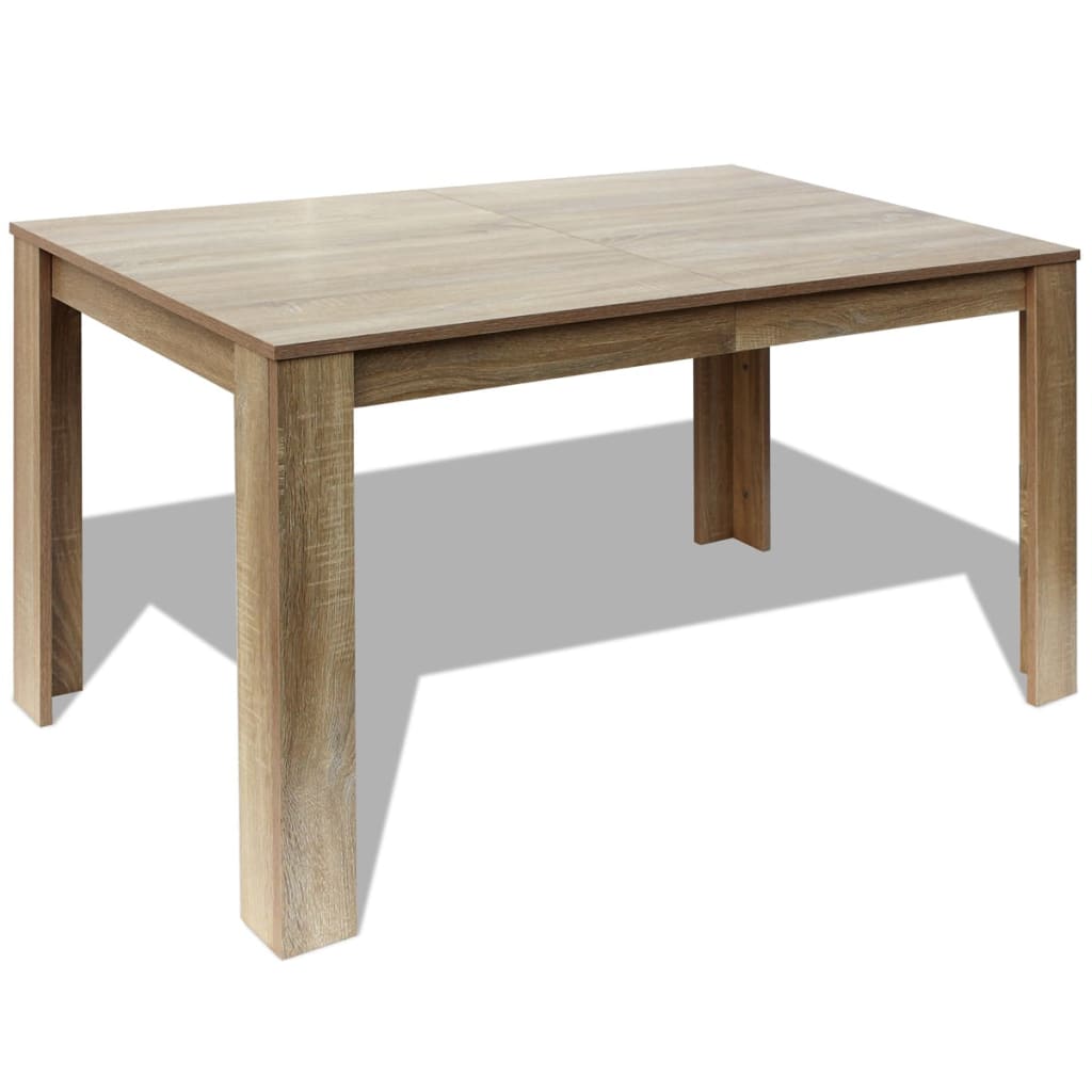 vidaXL Jedálenský stôl, 140x80x75 cm, dub