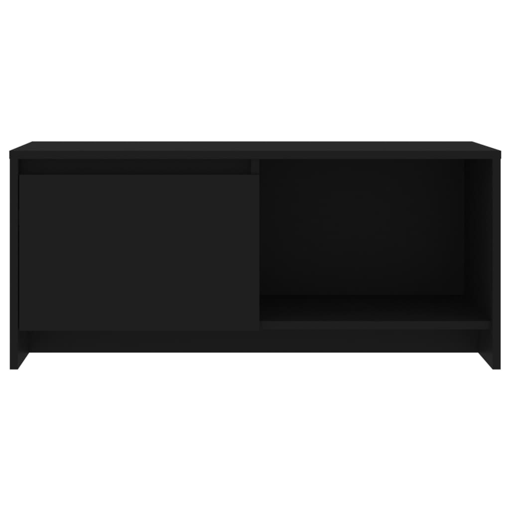 vidaXL TV skrinka čierna 90x35x40 cm drevotrieska