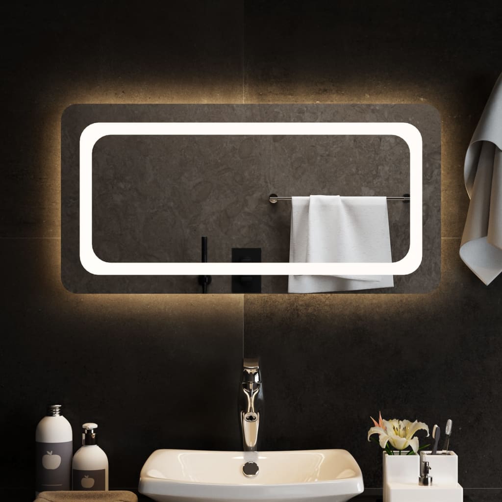 vidaXL LED kúpeľňové zrkadlo 80x40 cm
