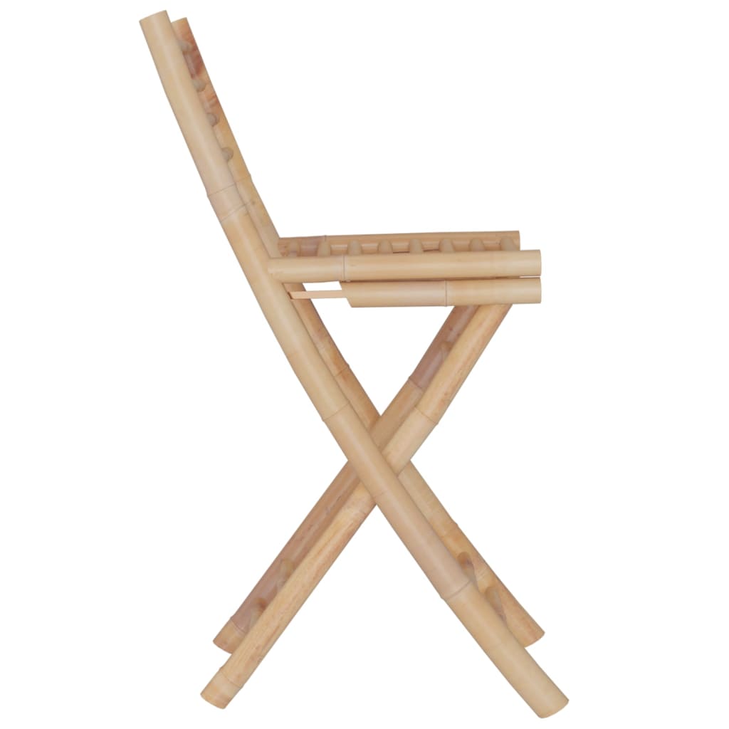 vidaXL 3-dielna barová súprava bambus