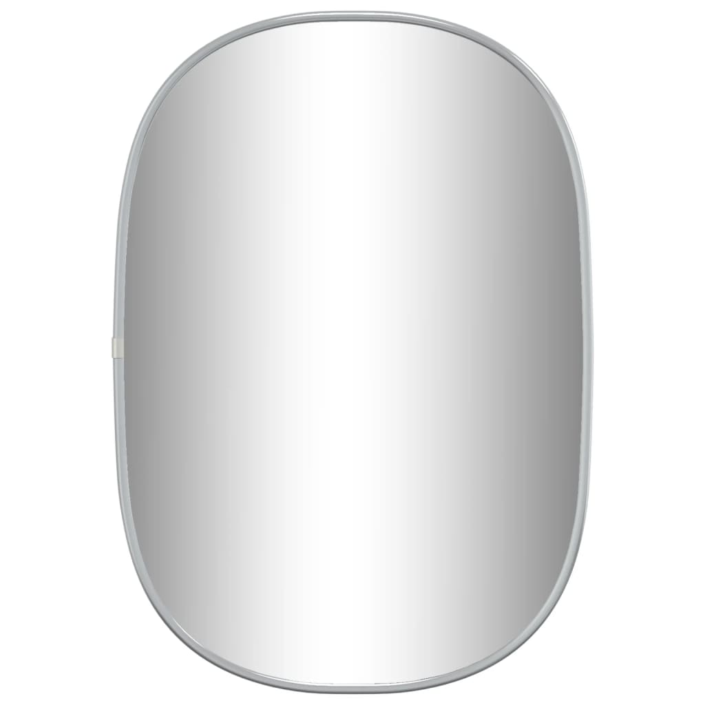 vidaXL Nástenné zrkadlo strieborné 50x35 cm