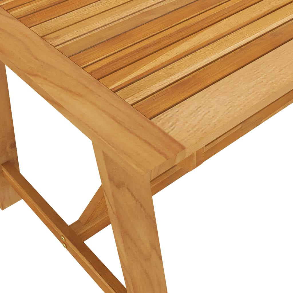 vidaXL Záhradný jedálenský stôl 140x70x73,5 cm masívne akáciové drevo