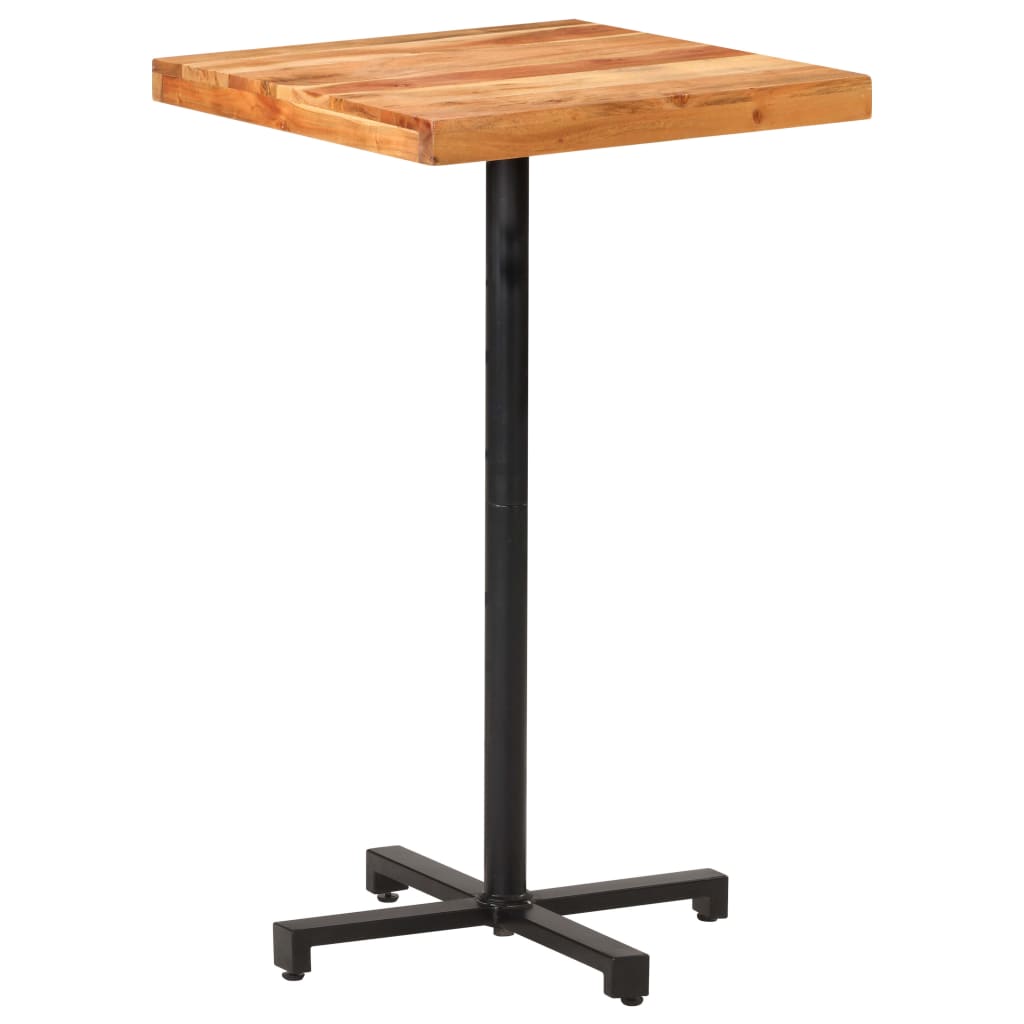 vidaXL Barový stôl štvorcový 60x60x110 cm akáciový masív