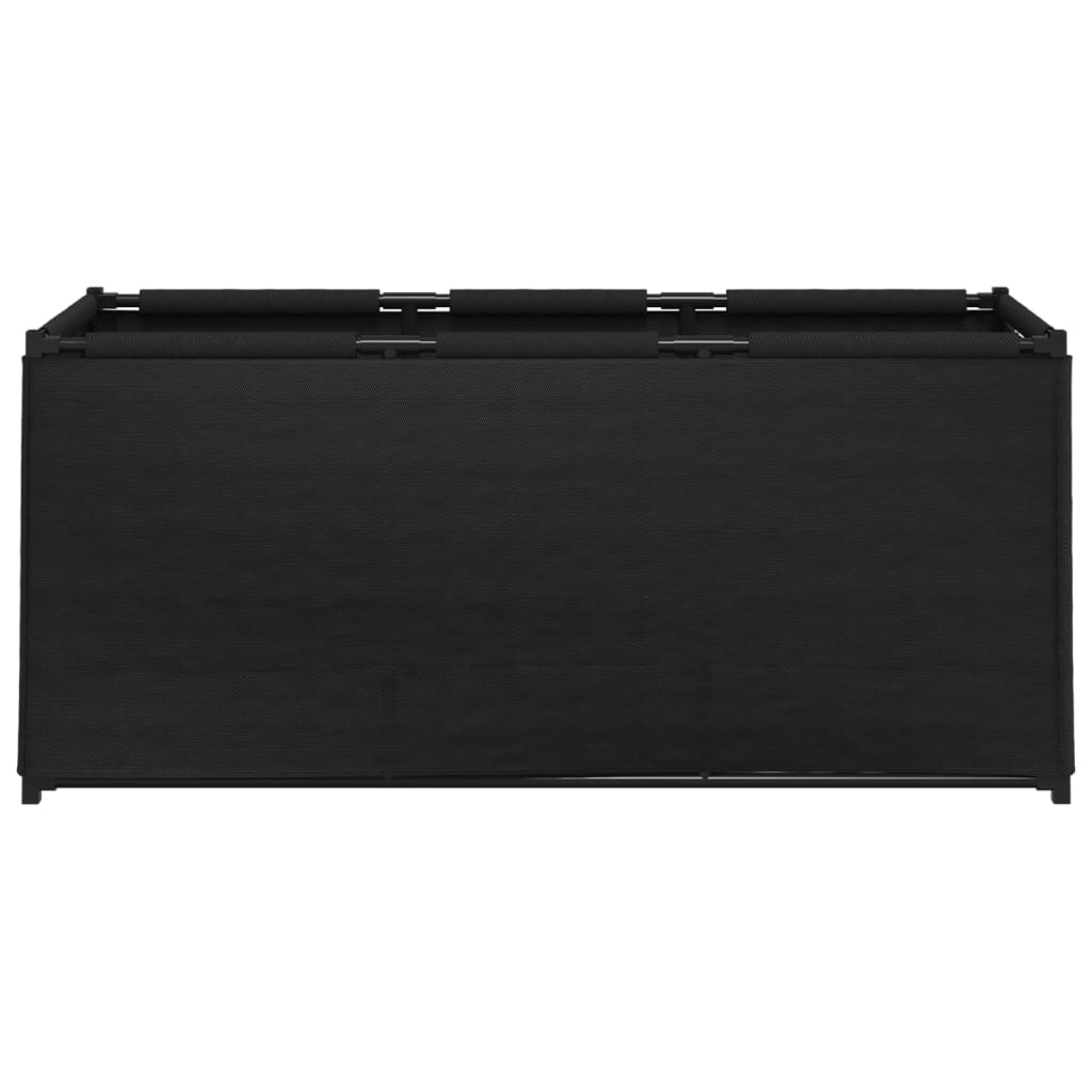 vidaXL Úložný box, čierny 105x34,5x45 cm, látka