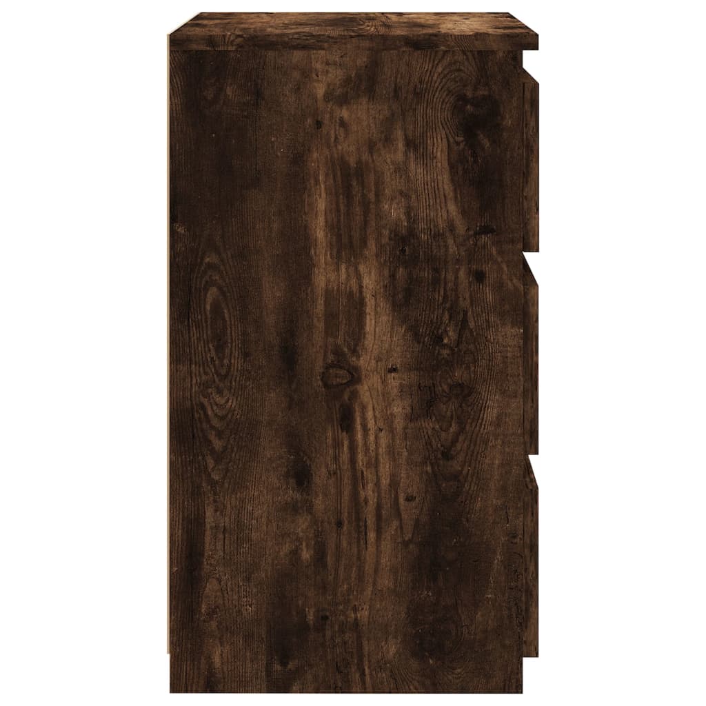 vidaXL Nočný stolík údený dub 40x35x62,5 cm spracované drevo