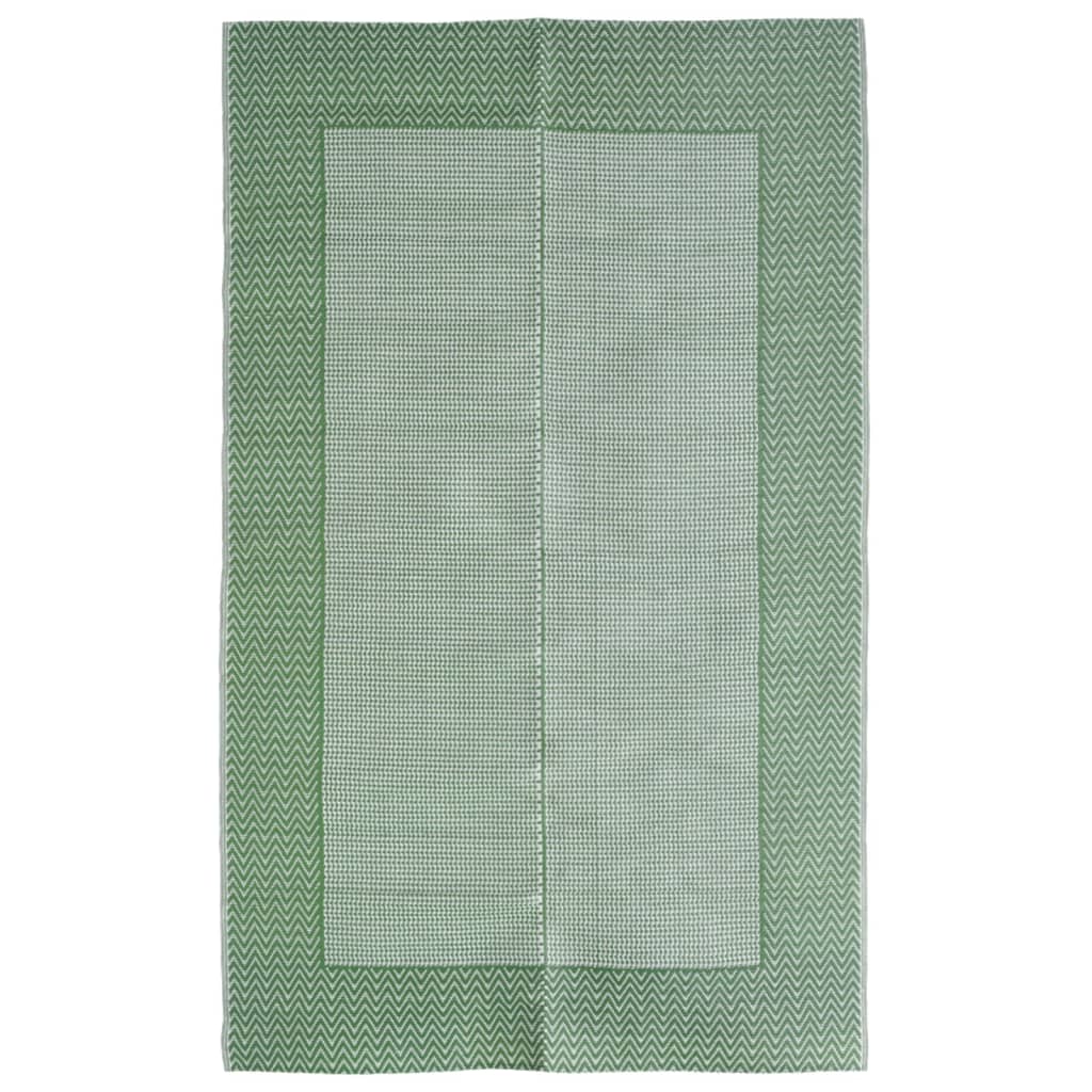 vidaXL Vonkajší koberec zelený 160x230 cm PP