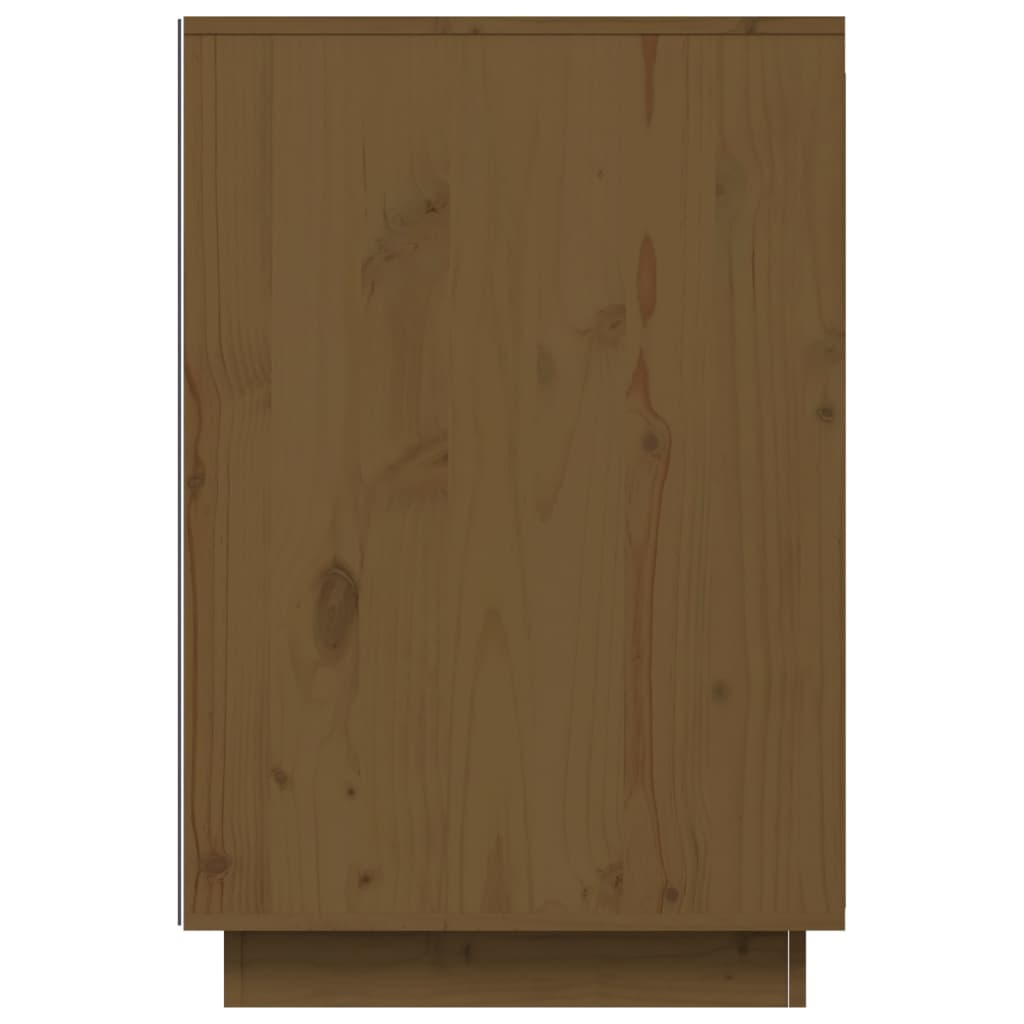 vidaXL Stolík medovo-hnedý 140x50x75 cm masívne borovicové drevo