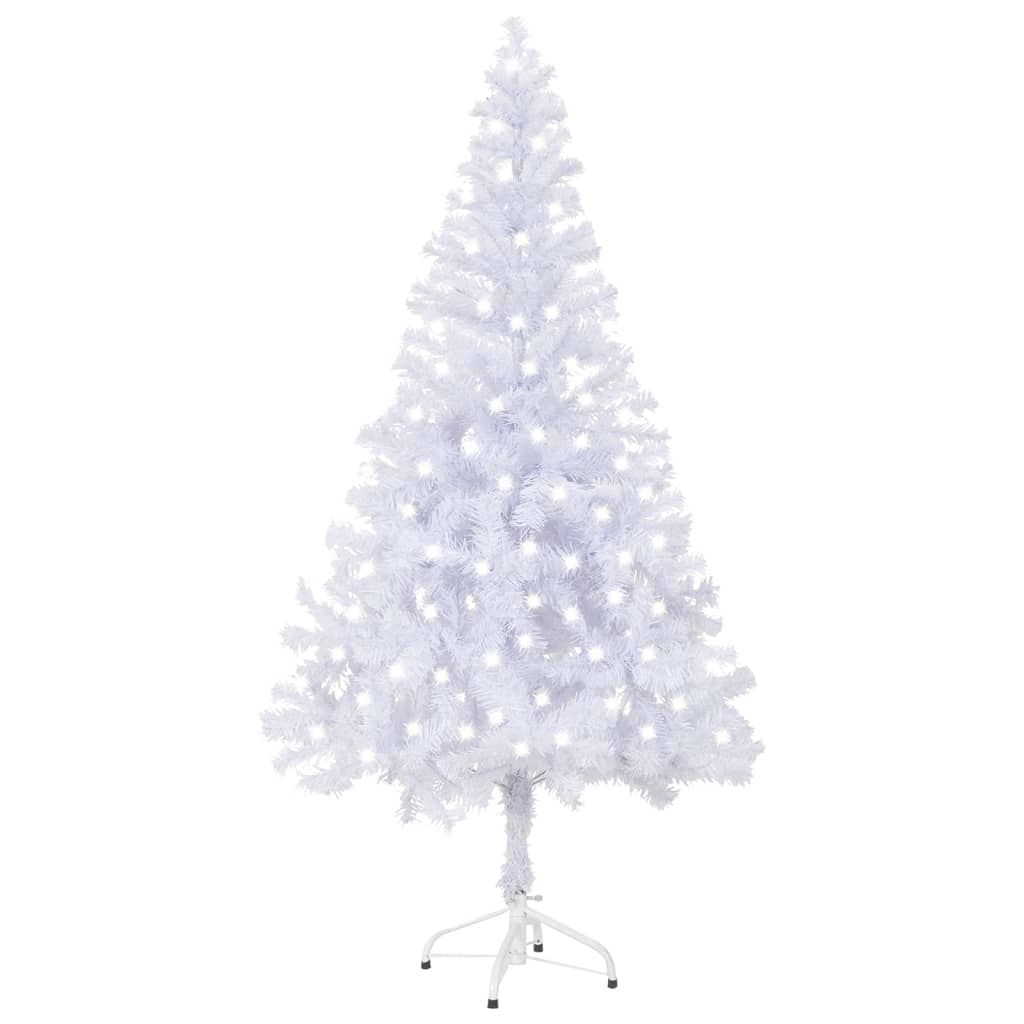 vidaXL Osvetlený umelý vianočný stromček+stojan 120 cm, 230 vetvičiek