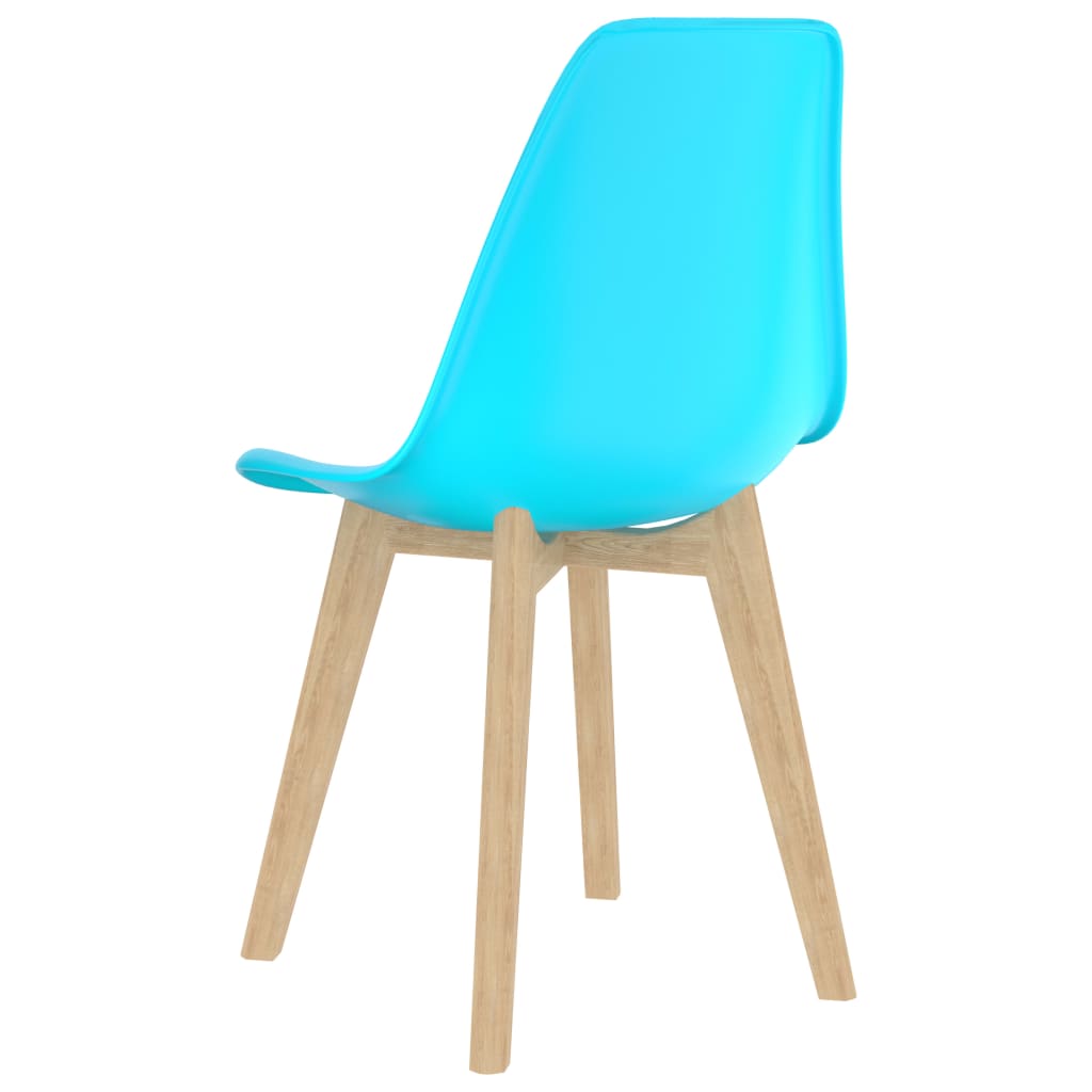vidaXL Jedálenské stoličky 2 ks modré plast