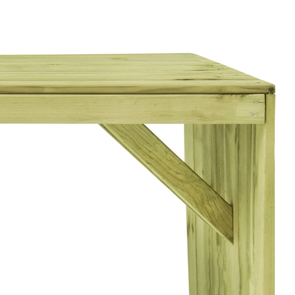 vidaXL Záhradný stôl 220x101,5x80 cm, impregnovaná borovica