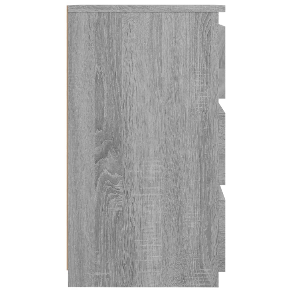 vidaXL Nočný stolík sivý sonoma 40x35x62,5 cm spracované drevo