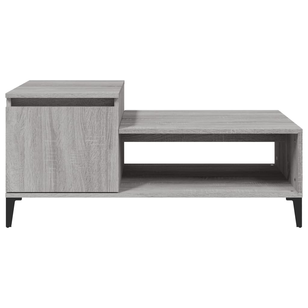 vidaXL Konferenčný stolík sivý dub sonoma 100x50x45cm spracované drevo