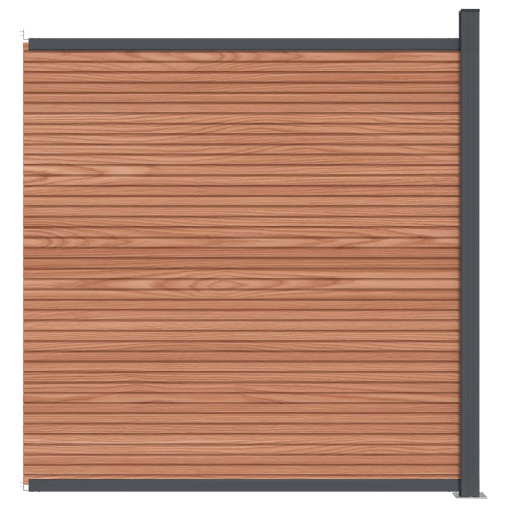 vidaXL Plotový panel, WPC, hnedý 173x186 cm