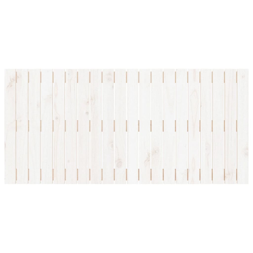 vidaXL Nástenné čelo postele biele 127,5x3x60 cm masívna borovica
