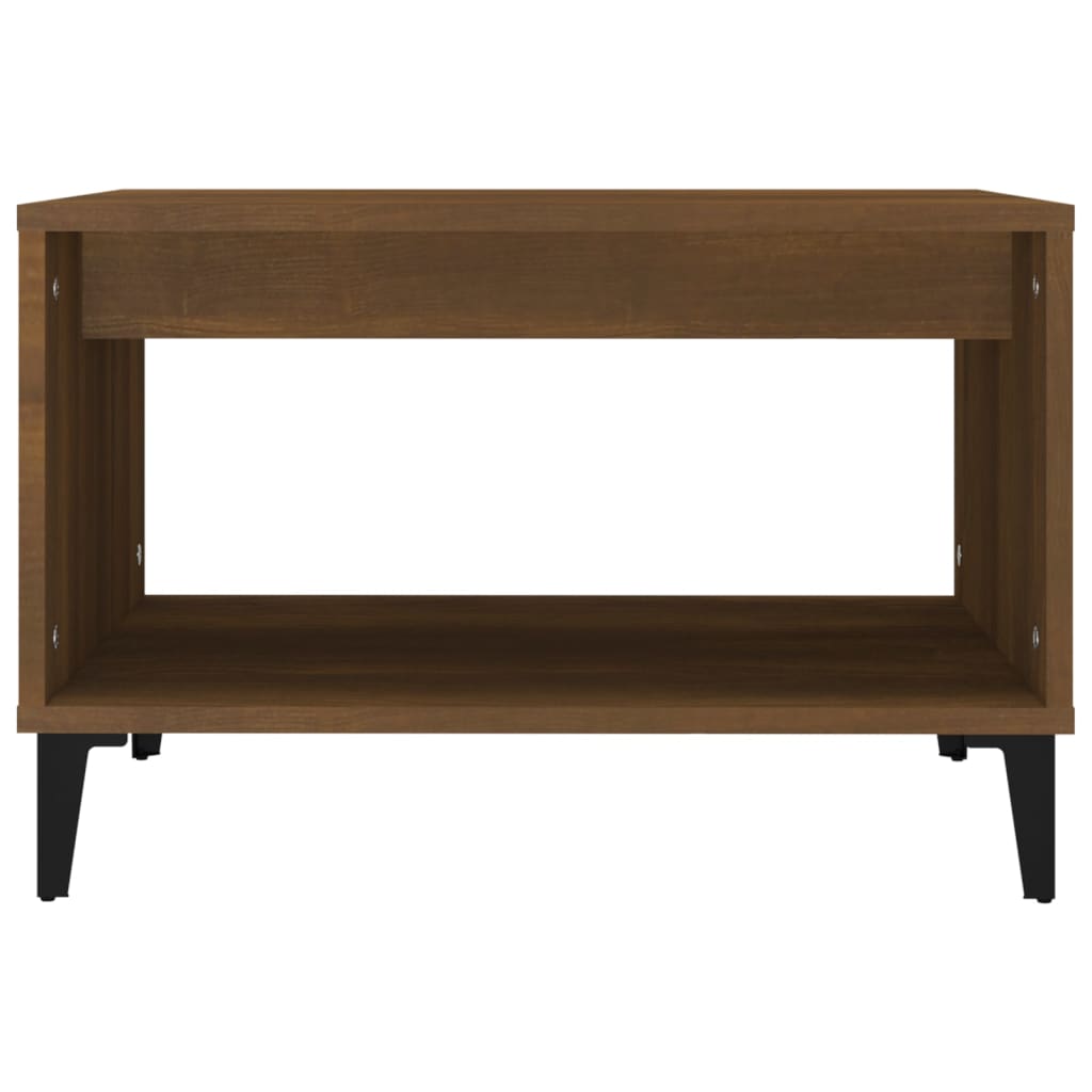 vidaXL Konferenčný stolík hnedý dub 60x50x40 cm spracované drevo