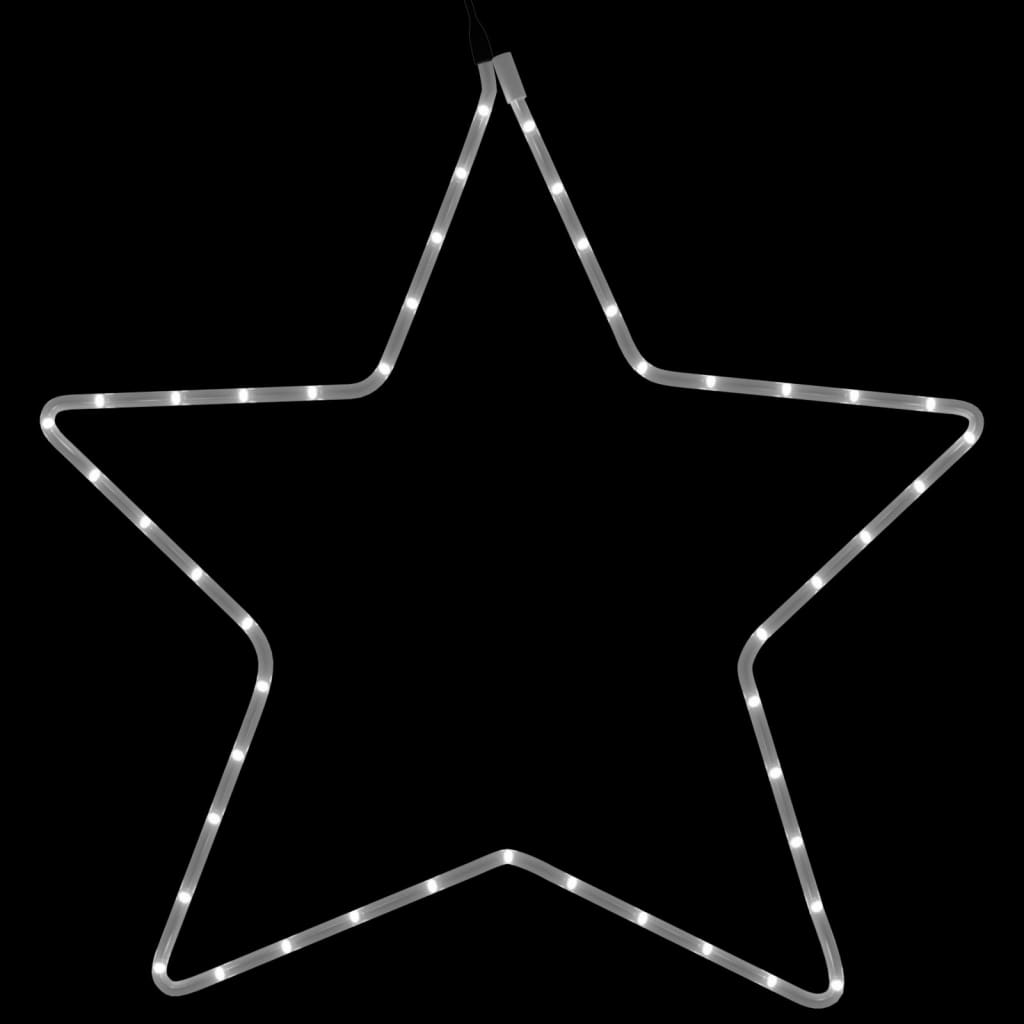 vidaXL Silueta vianočnej hviezdy so 48 LED 3 ks teplé biele 56 cm