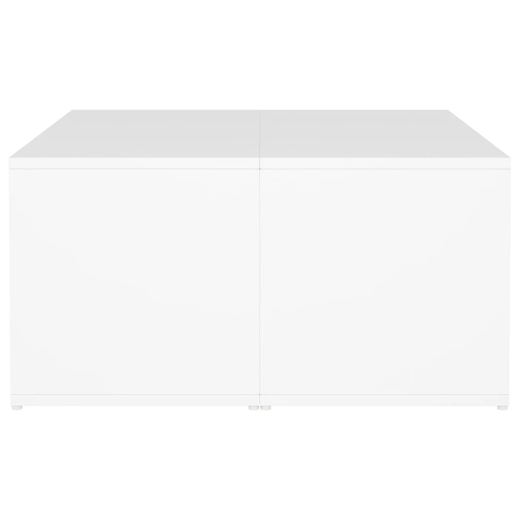 vidaXL Konferenčné stolíky 4 ks biele 33x33x33 cm drevotrieska