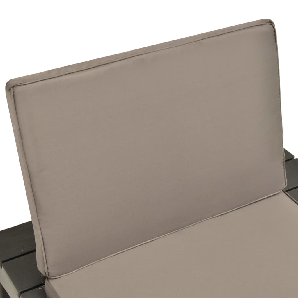 vidaXL Záhradné stoličky s podložkami 2 ks plast antracitové