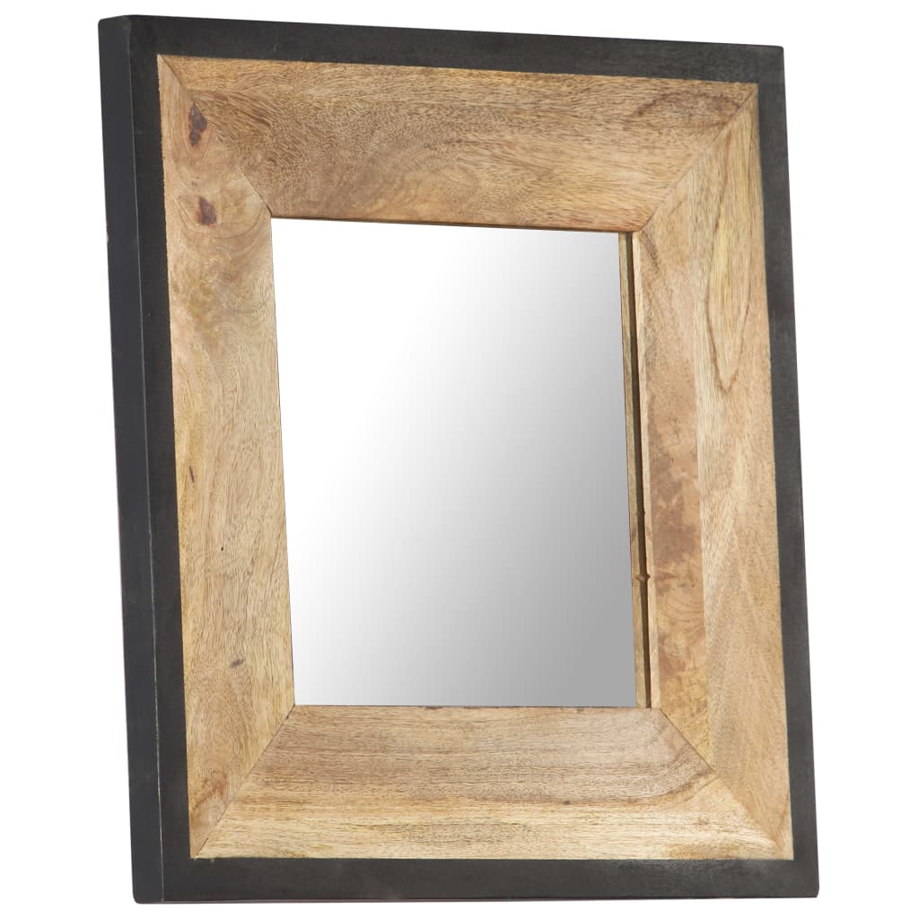 vidaXL Zrkadlo 50x50 cm masívne mangovníkové drevo