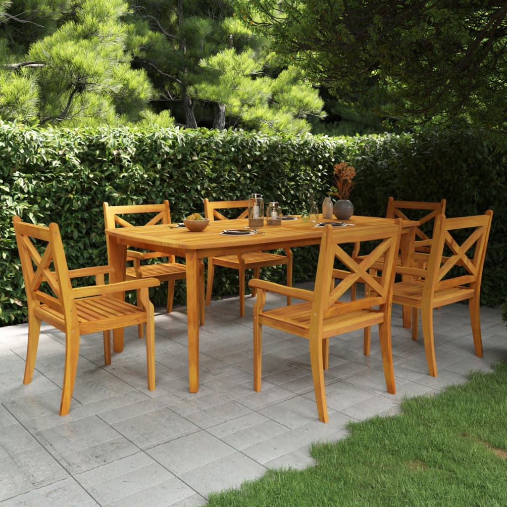 vidaXL Záhradný stôl 200x100x75 cm masívne akáciové drevo