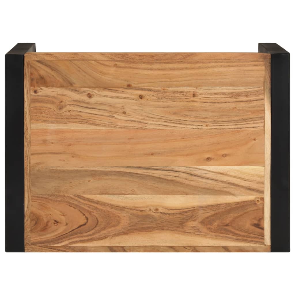 vidaXL Zasúvacie stolíky 3 ks masívne drevo zo sheeshamovým povrchom