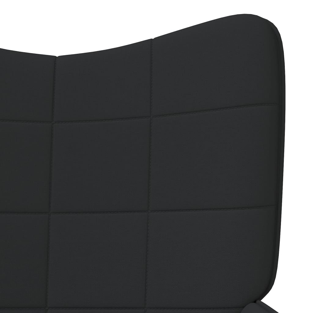 vidaXL Relaxačné kreslo s podnožkou, čierne, látka