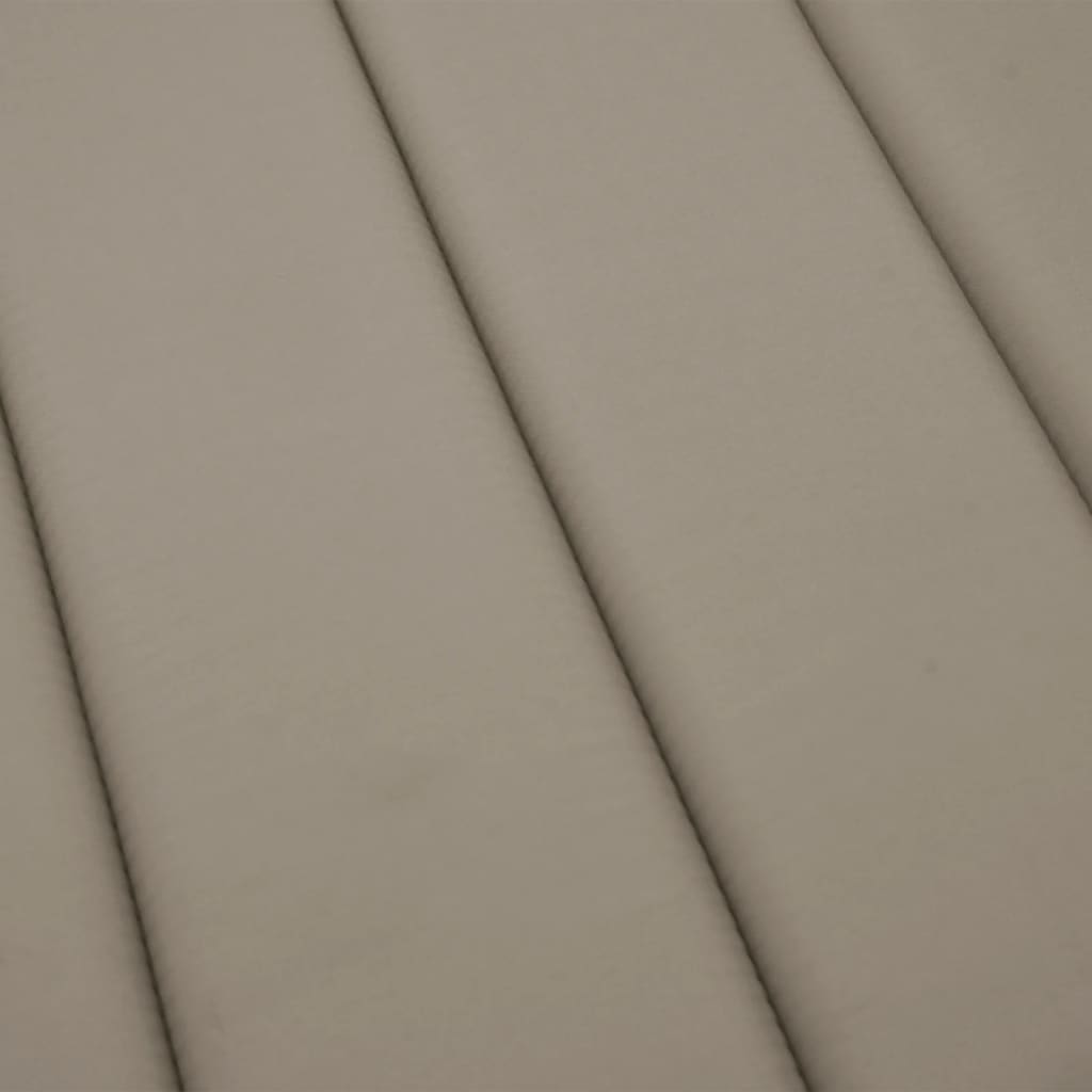 vidaXL Podložka na ležadlo, sivohnedá 200x60x3 cm, oxfordská látka