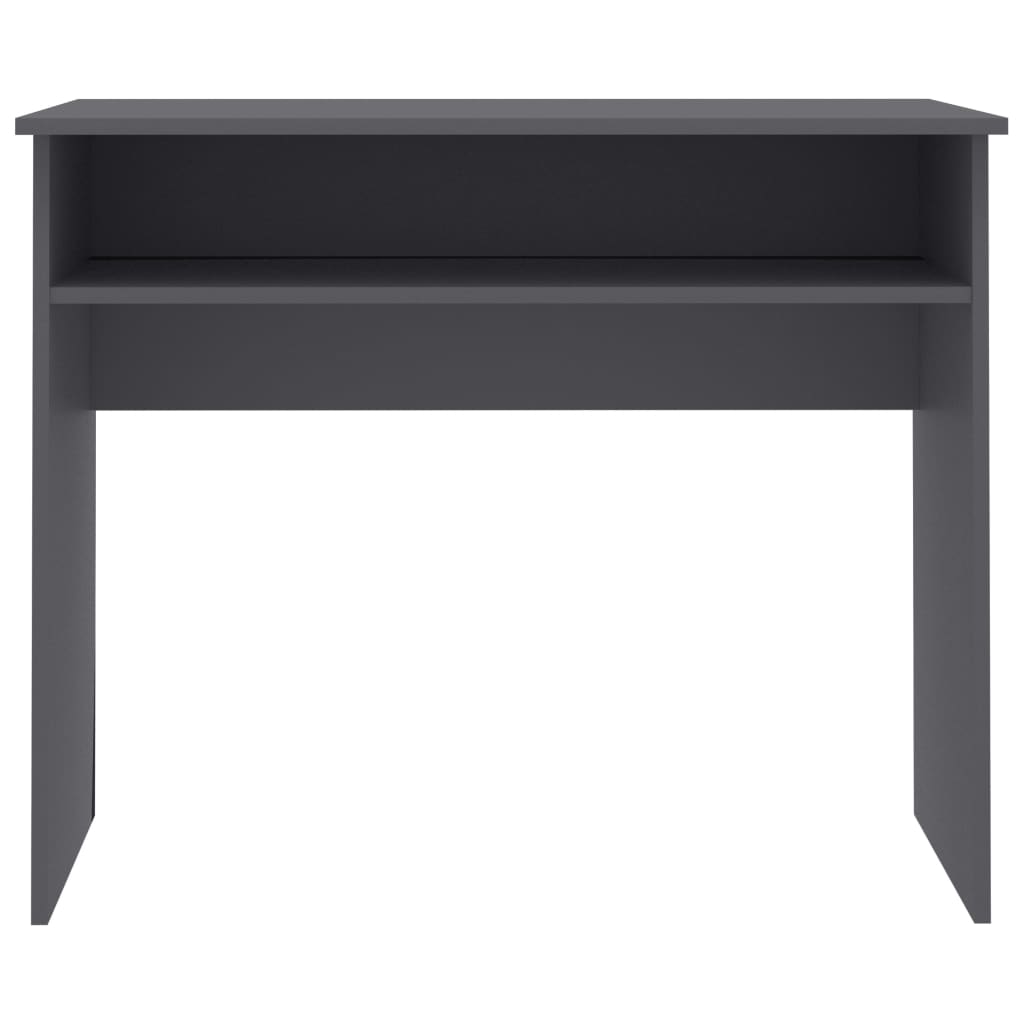 vidaXL Písací stôl, sivý 90x50x74 cm, drevotrieska
