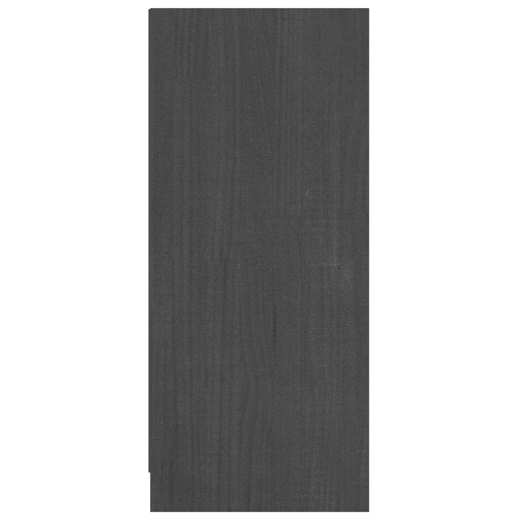 vidaXL Komoda sivá 70x33x76 cm masívne borovicové drevo