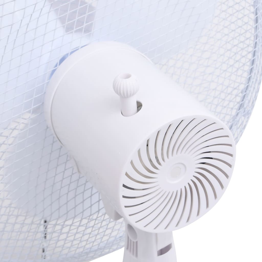 vidaXL Stojanový ventilátor Φ40 cm 120 cm biely