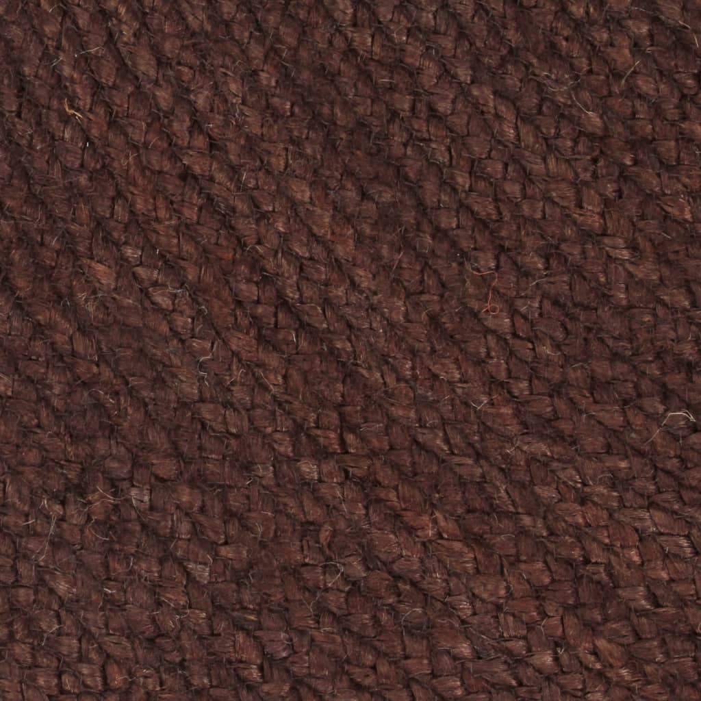 vidaXL Ručne vyrobený koberec hnedý 150 cm jutový okrúhly