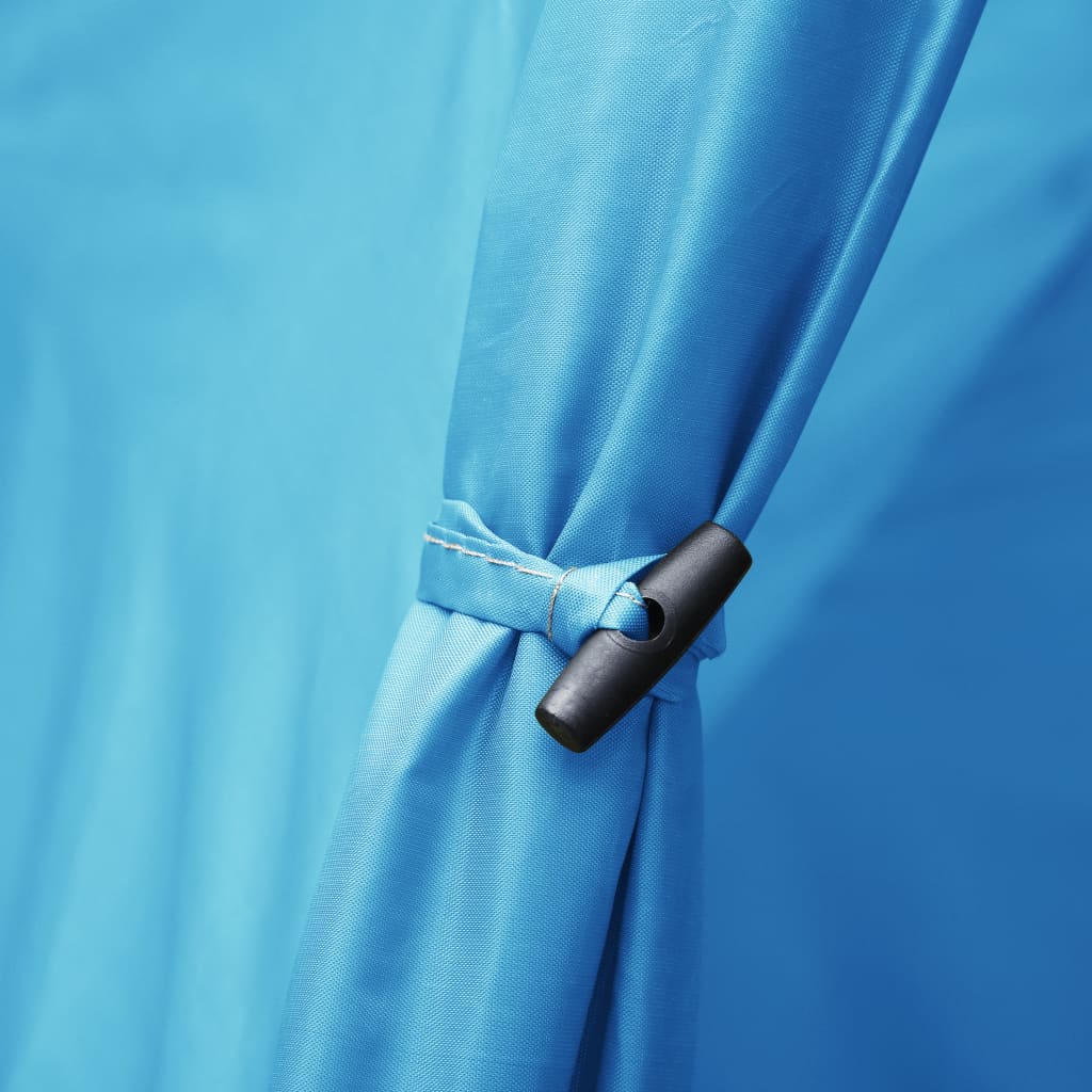 vidaXL Samorozkladací kempingový stan pre 3 osoby, modrý
